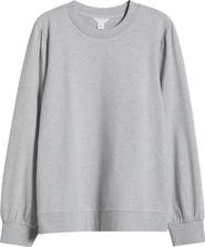 Caslon® Puff Shoulder Sweatshirt