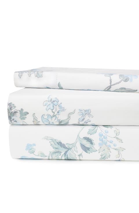 Rose 200 Thread Count Percale Cotton Sheet Set