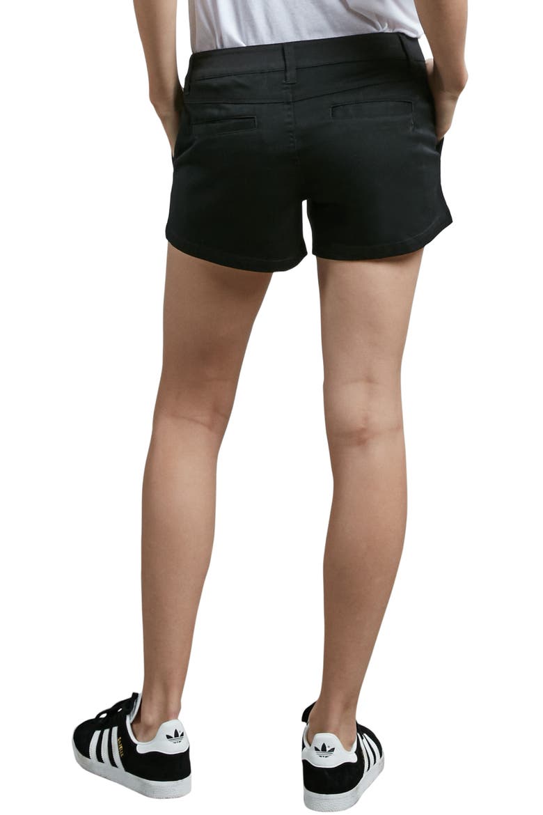 Frochickie Chino Shorts, Alternate, color, BLACK