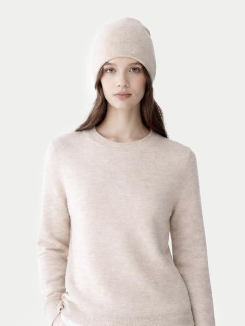 $99 Cashmere Hat & Sweater Set