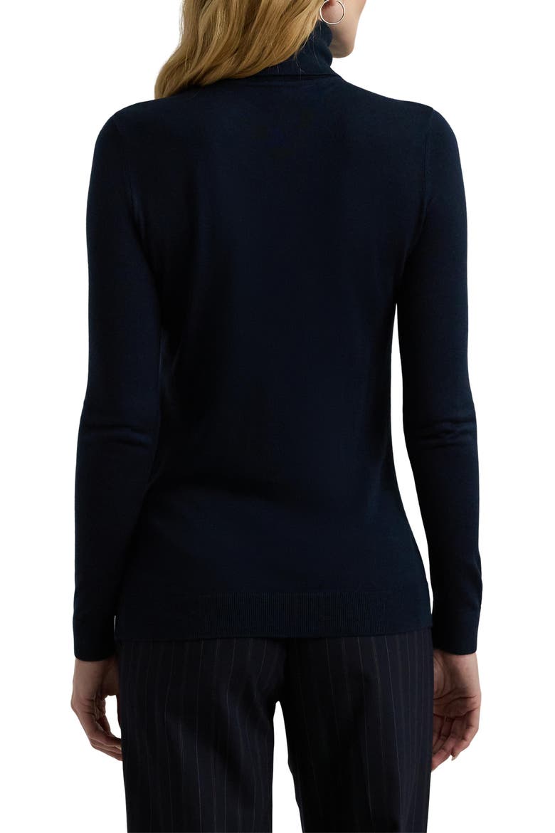 Slim Turtleneck Sweater, Alternate, color, LAUREN NAVY