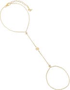 BY ADINA EDEN CZ Bezel Star Of David Hand Chain