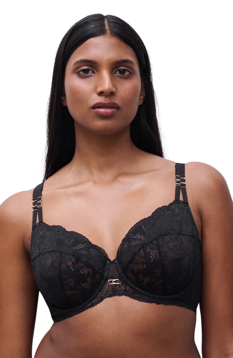Chantelle Lingerie Muse Underwire Lace Unlined Bra, Alternate, color, 