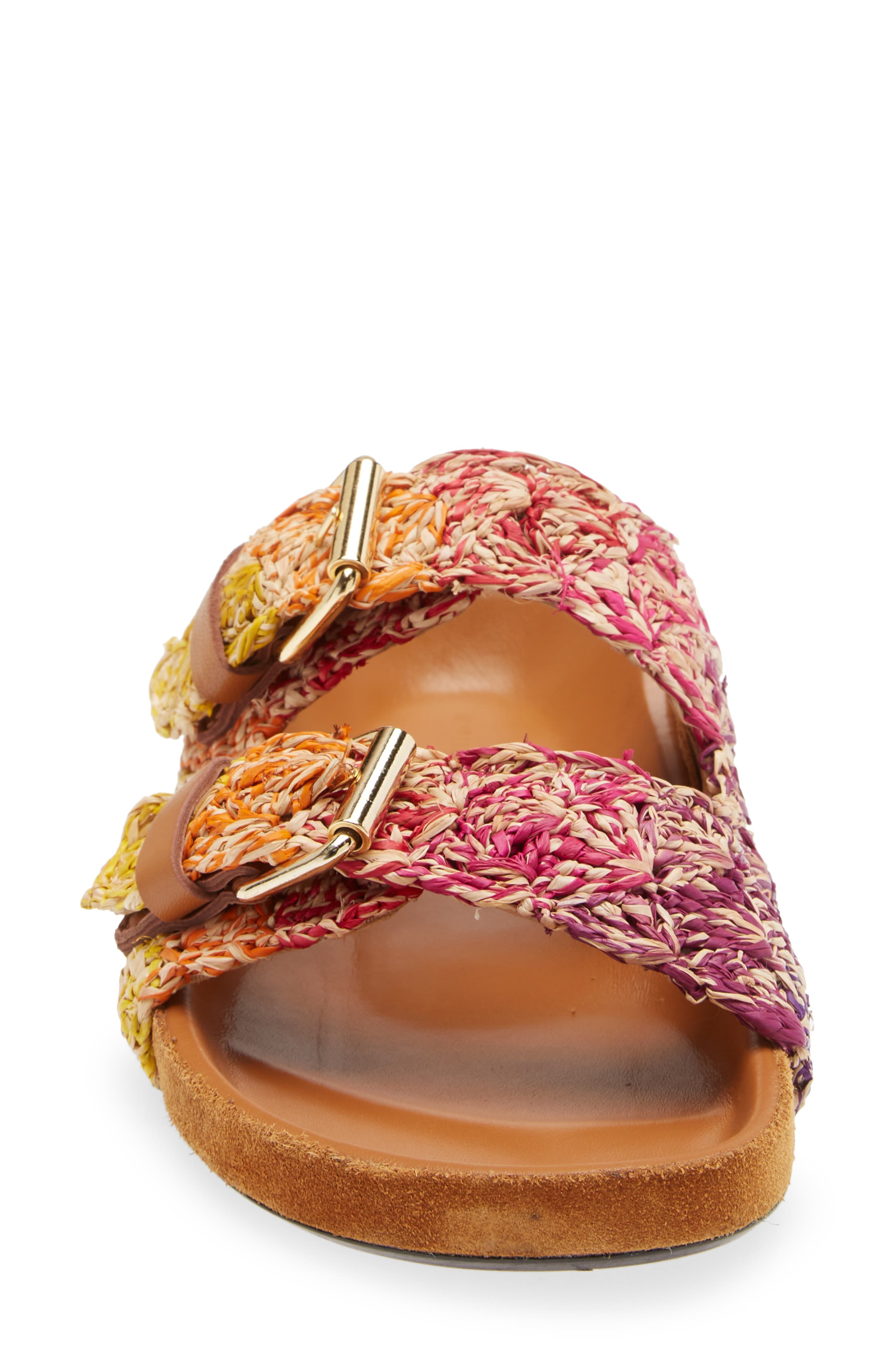 Isabel Marant Lennyo Macramé Slide Sandal, Alternate, color, 