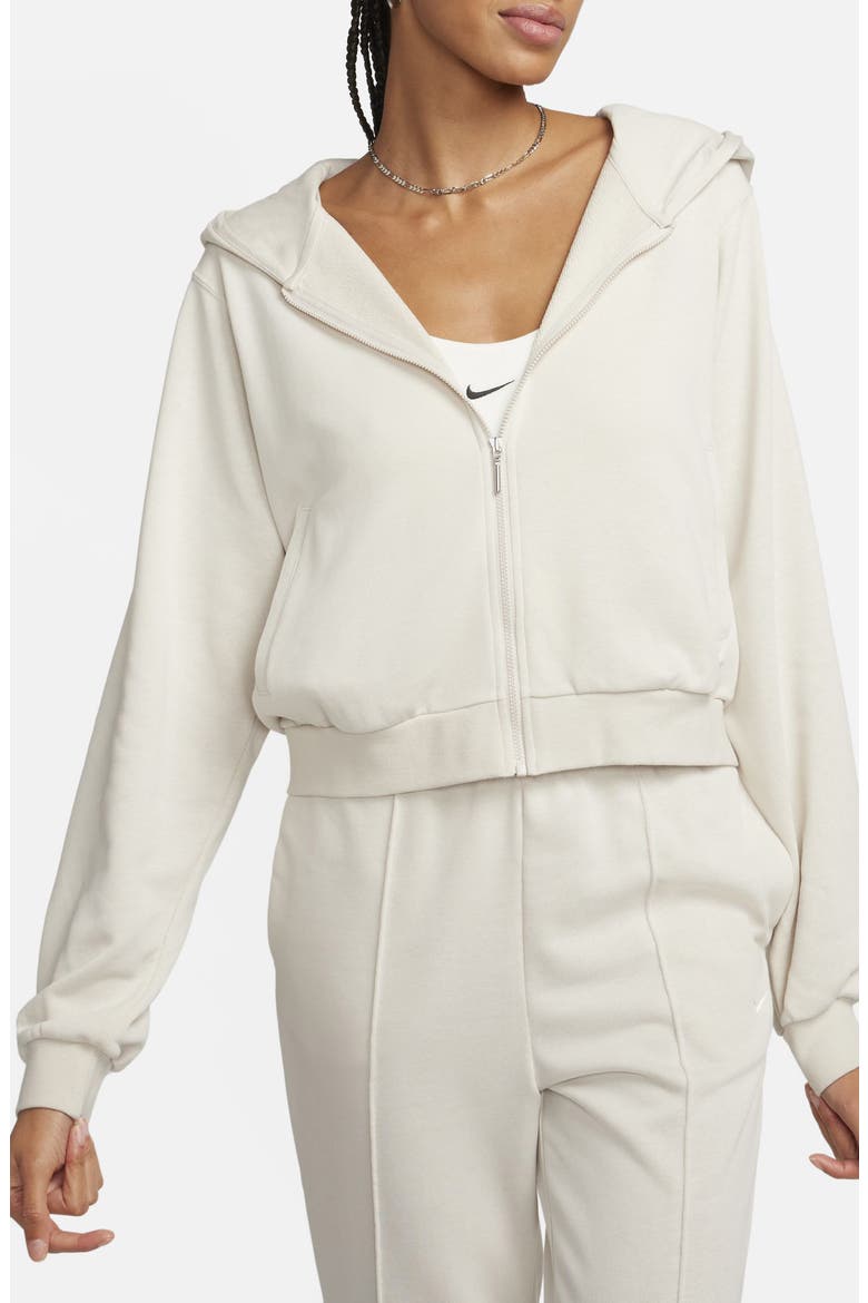 Sportswear Chill French Terry Full Zip Hooded Jacket, Main, color, LIGHT OREWOOD BROWN/SAIL