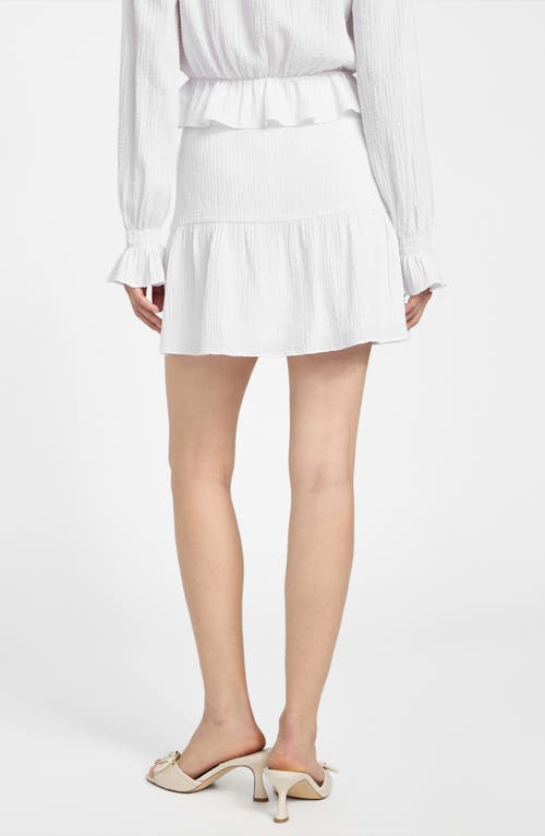Guess Shaelo Gauze Ruffle Miniskirt