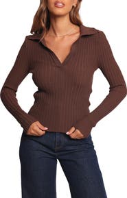 Petal & Pup Emmerson Rib Collared Sweater