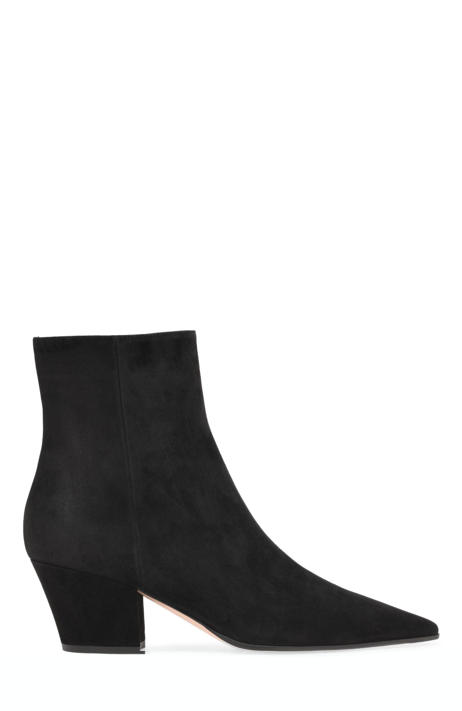 Gianvito Rossi Keinna Bootie 55 Booties, Main, color, Black Suede