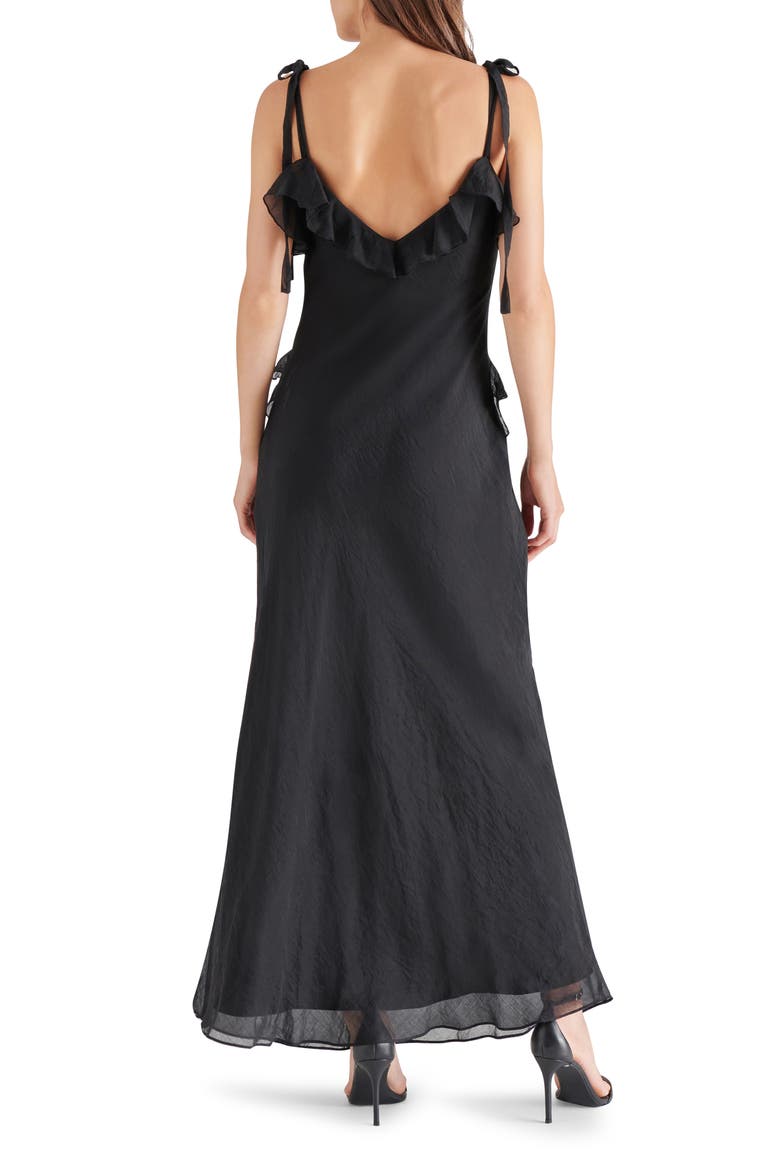 Adalina Ruffle Maxi Dress, Alternate, color, BLACK ONYX