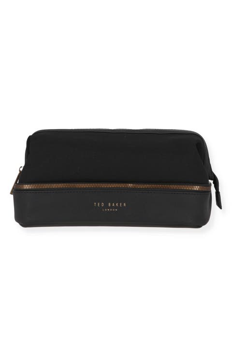 Faux Leather Toiletry Bag