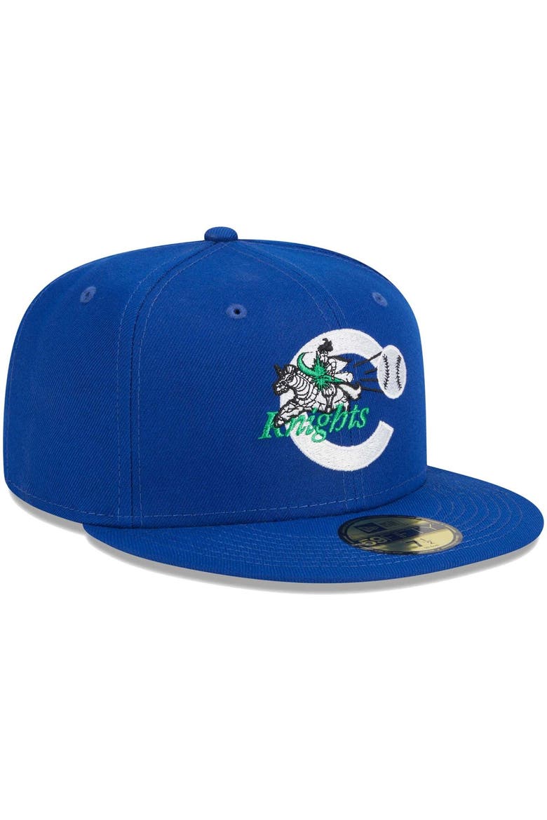 Men's New Era Blue Charlotte Knights Theme Nights 1992  59FIFTY Fitted Hat, Alternate, color, Blue