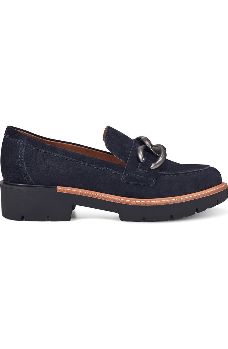 Earth<sup>®</sup> Zalor Moc Toe Loafer, Alternate, color, Blue