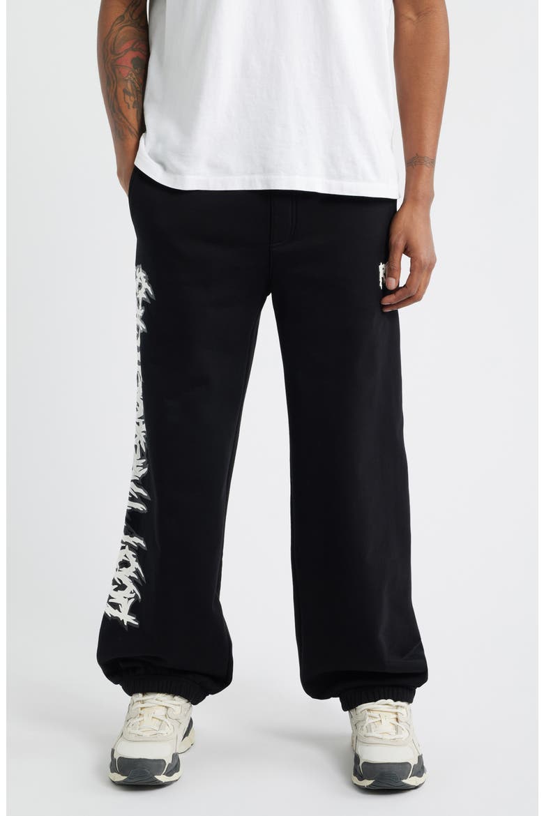 Rafa Cyber Frequencies Oversize Sweatpants, Main, color, BLACK CYBER