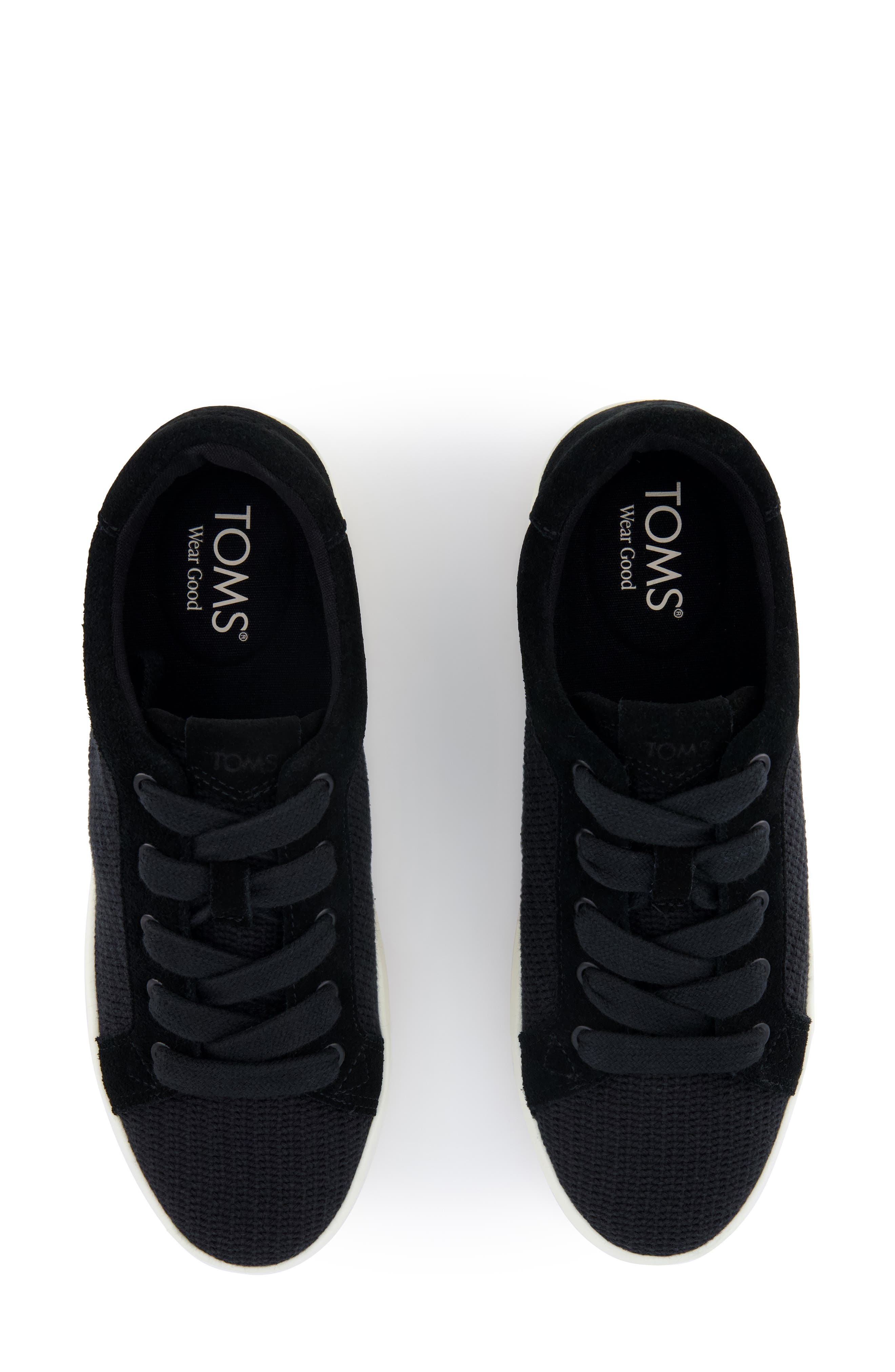 TOMS Rea Platform Sneaker, Alternate, color, Black