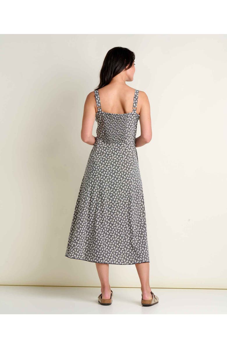 Toad & Co Sunkissed Tank Midi Dress, Alternate, color, Black And Salt Print