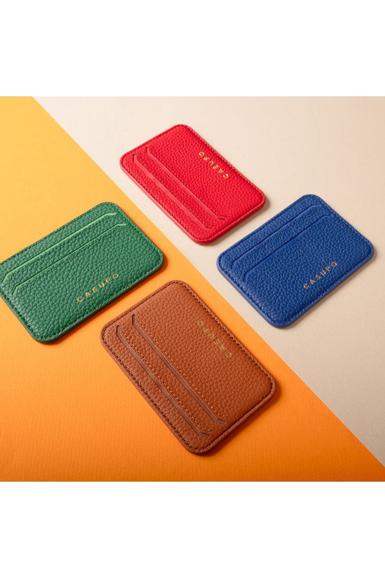 Leather Magsafe Wallet, Alternate, color, Red