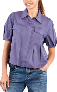 Wash Lab Denim Pincess Pleated Shirt