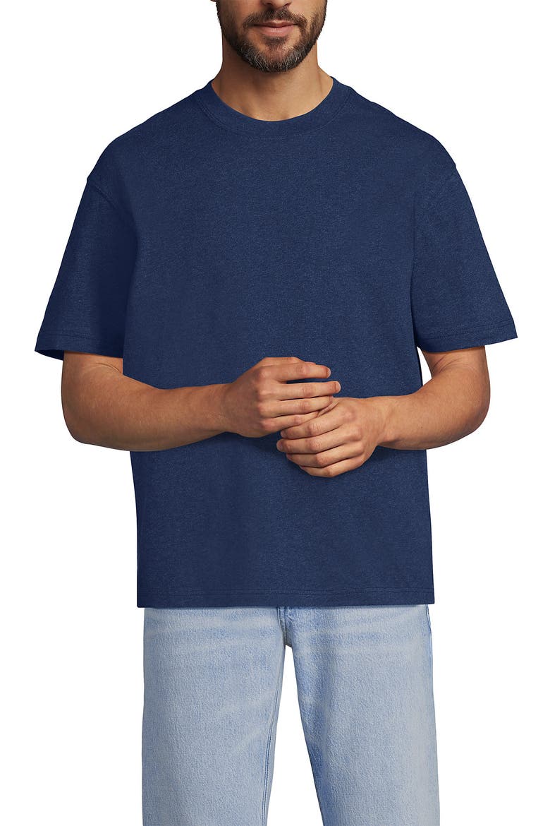 Short Sleeve Super-T Crew Relaxed Fit Tee, Main, color, Nautical Blue Heather