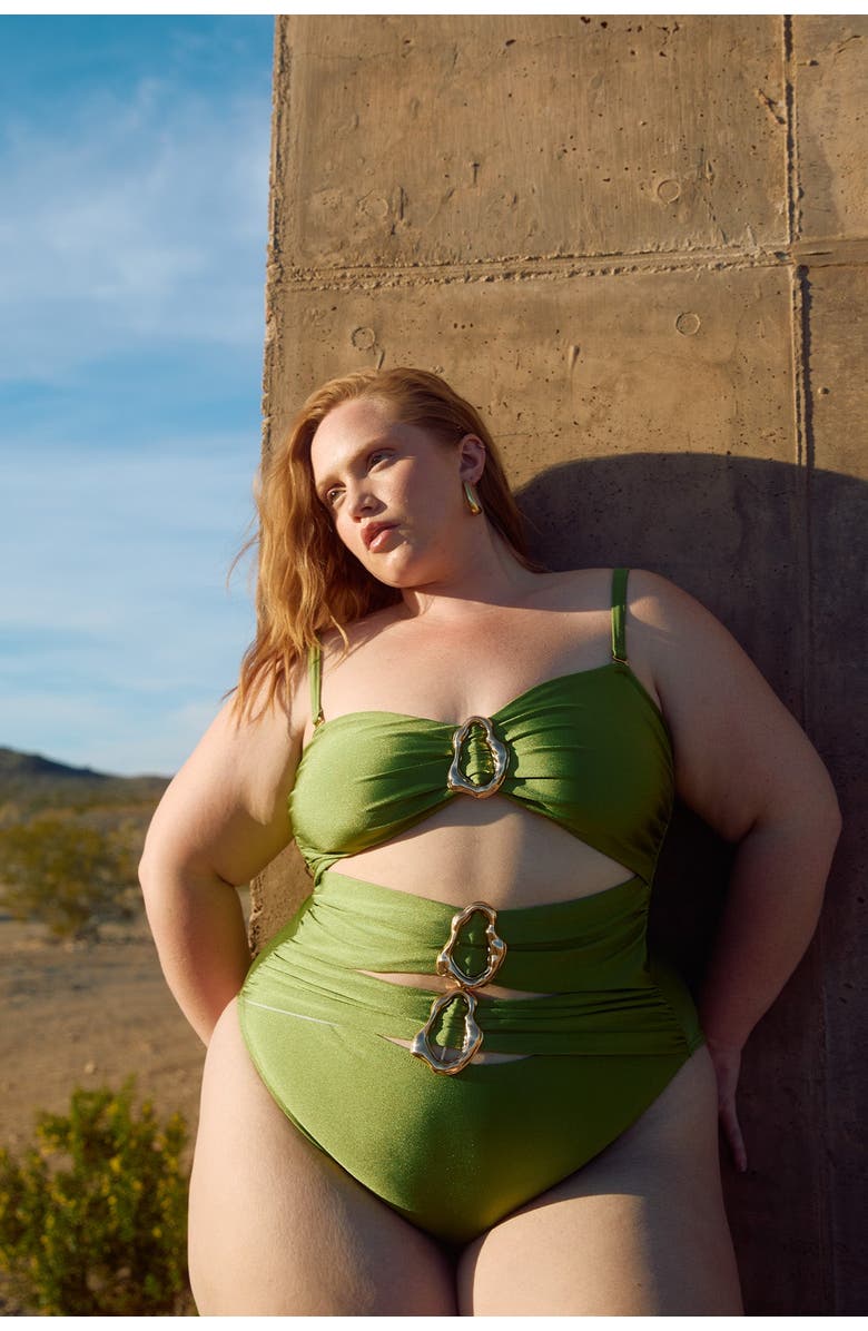 Villa Fresca Sadie One-Piece Swimsuit, Alternate, color, Kiwi