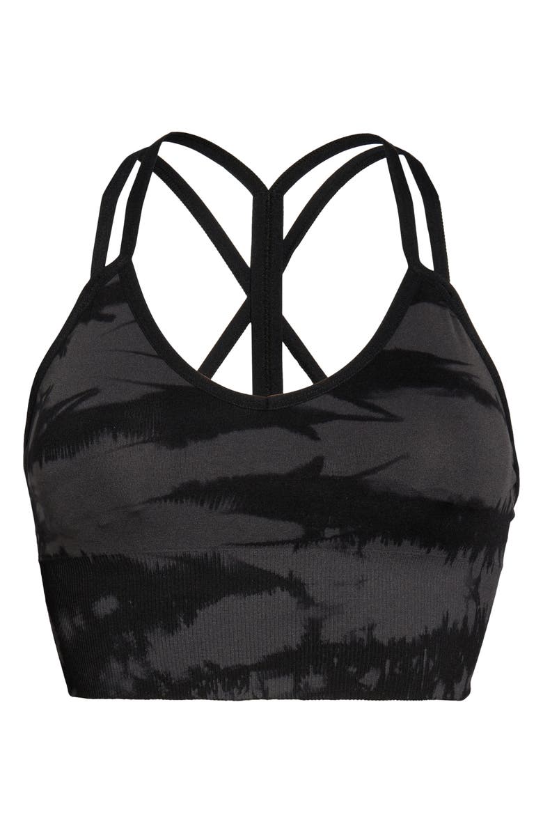 Zella Tie Dye Seamless Sports Bra, Alternate, color, 