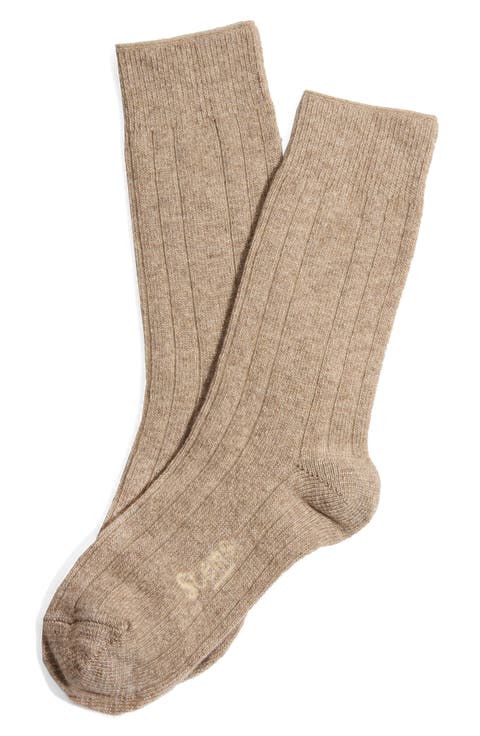 Luxe Merino Wool Blend Crew Socks
