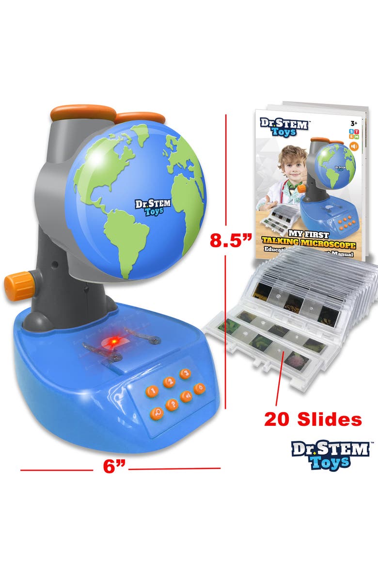 Dr. STEM Toys My First Talking Microscope, Kids 3+, Alternate, color, Multicolored