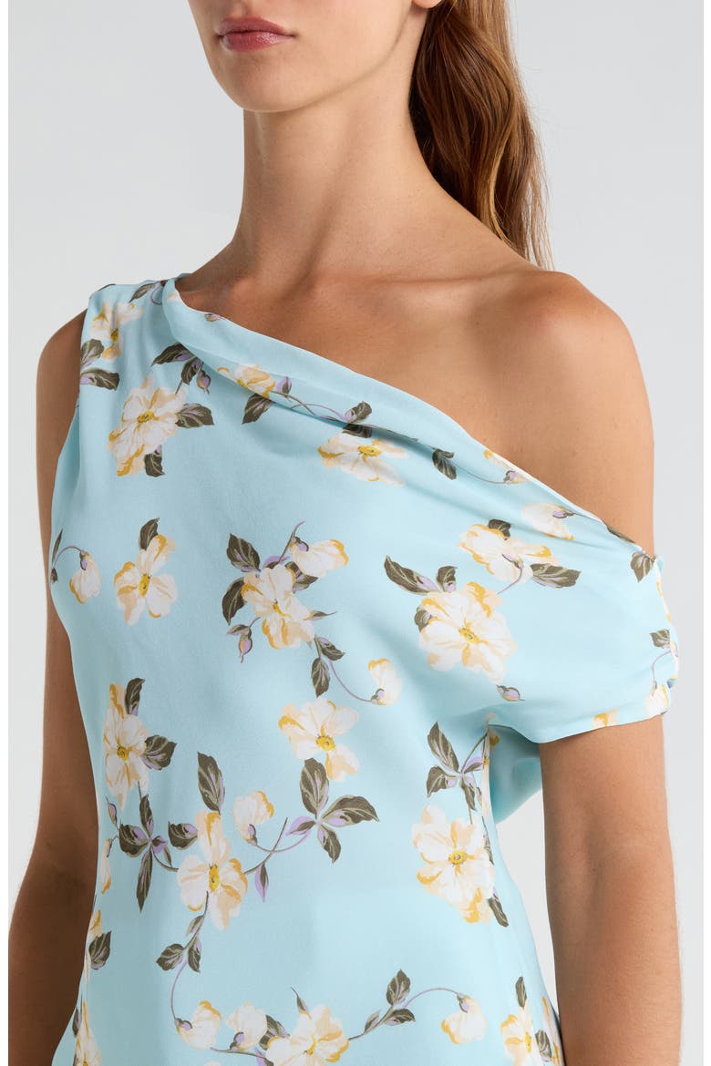 The Side Note One-Shoulder Floral Top, Alternate, color, AQUA FLORAL