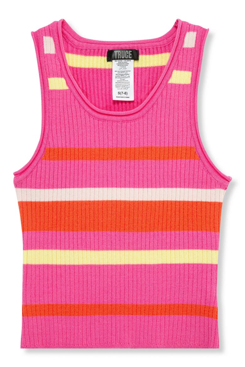 Kids' Stripe Rib Tank, Main, color, MULTI