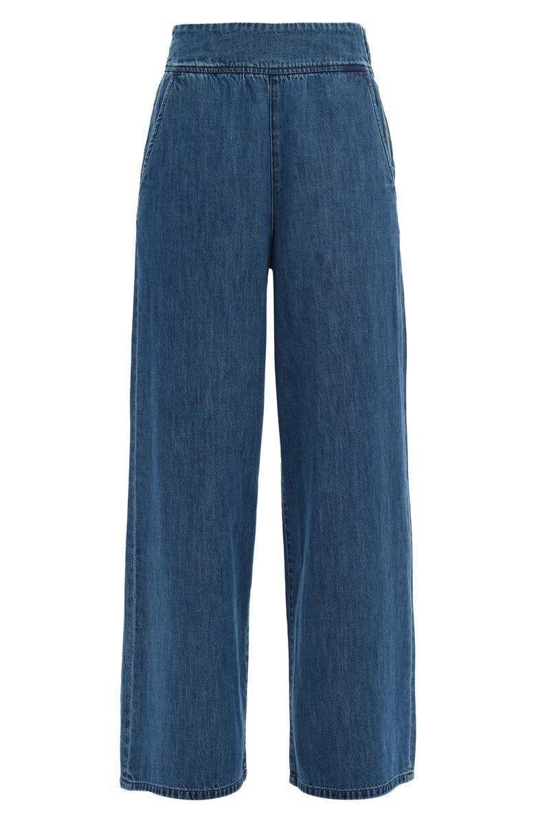 Bayeas Ultra High Waist Wide Leg Trouser Jeans, Alternate, color, Dark Blue