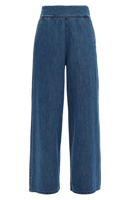 Bayeas Ultra High Waist Wide Leg Trouser Jeans In Blue