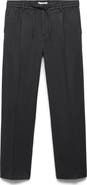 MANGO Pleated Regular Fit Flannel Pants