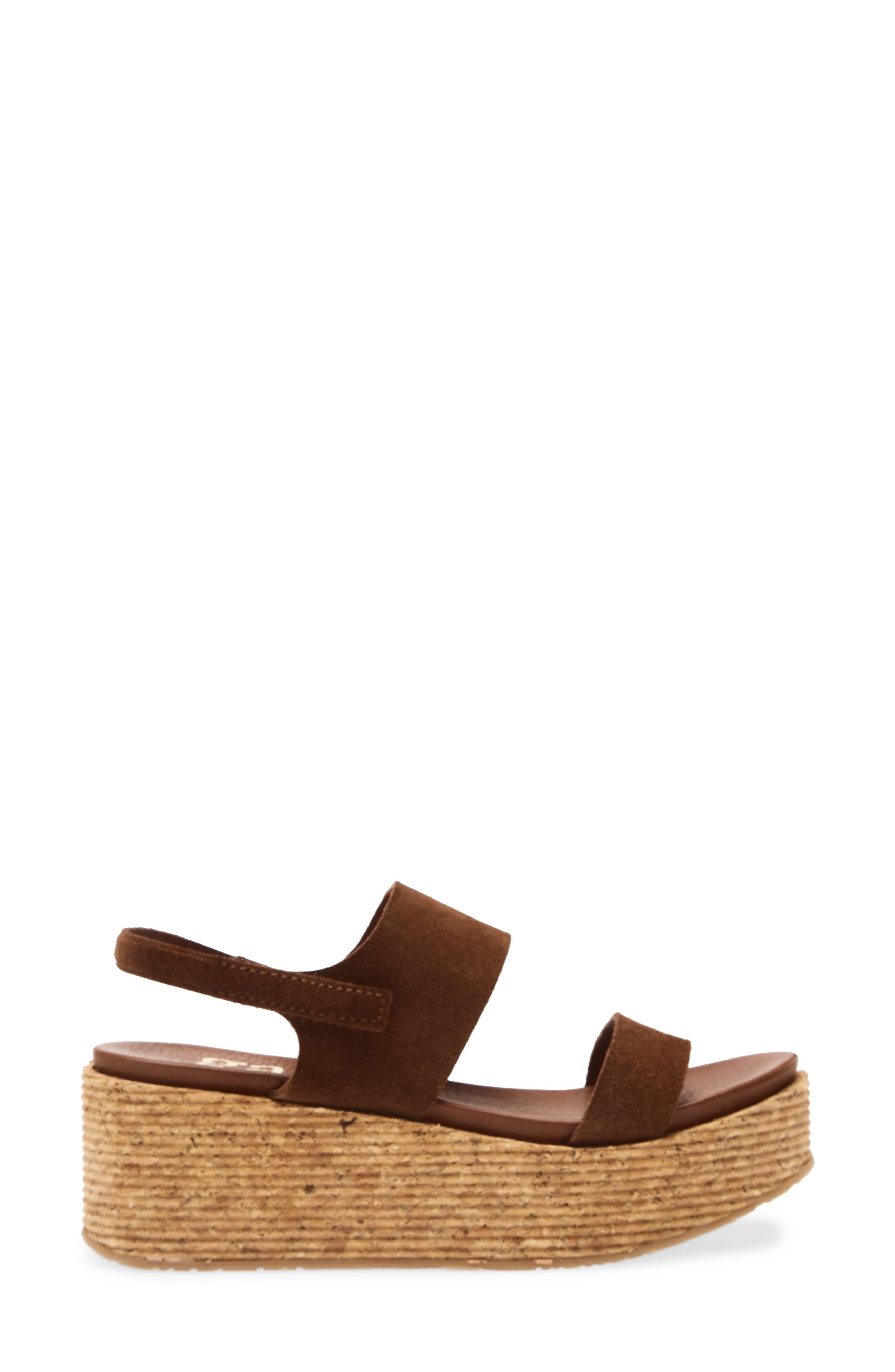 Pedro Garcia Noira Platform Slingback Sandal, Alternate, color, Cocoa Castoro