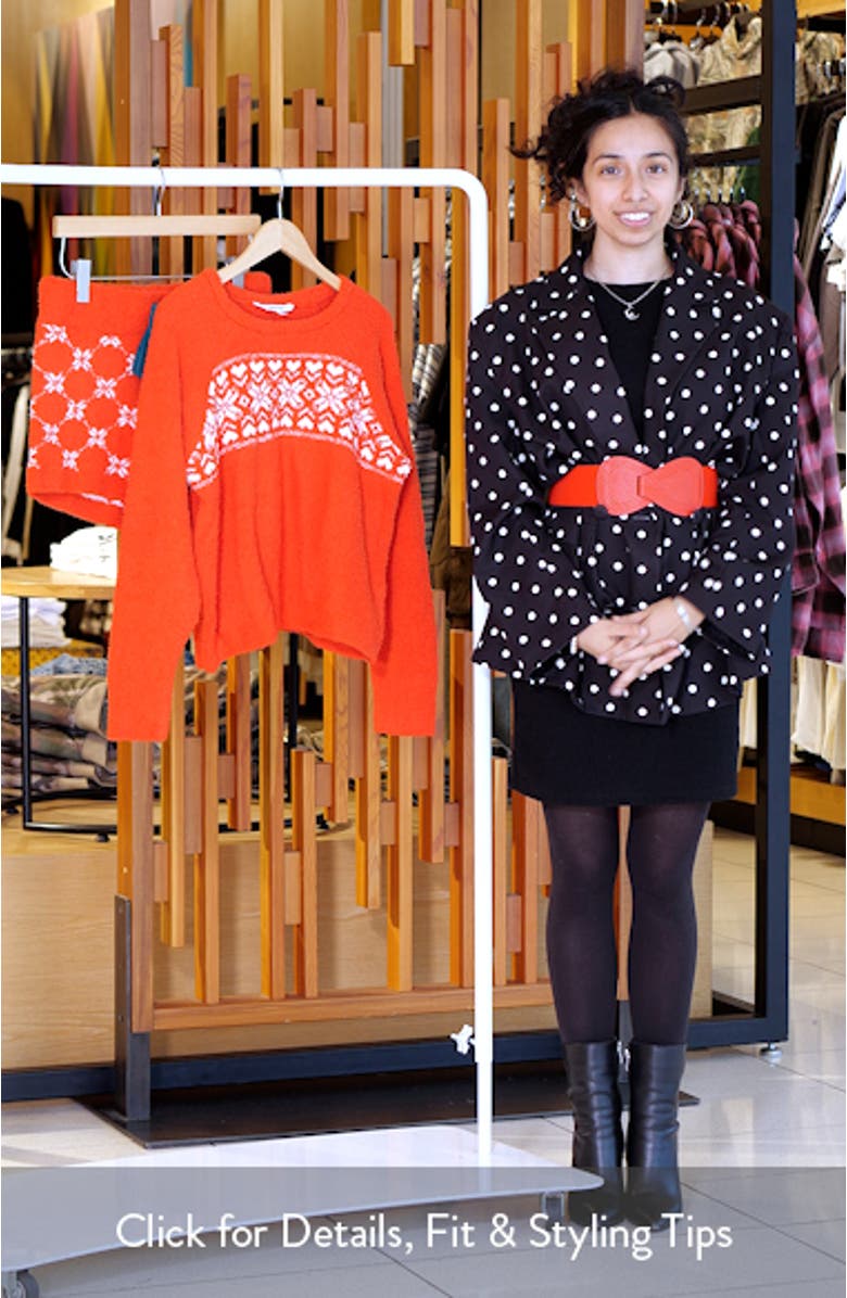 Snow Angels Fair Isle Chenille Short Pajamas, sales video thumbnail