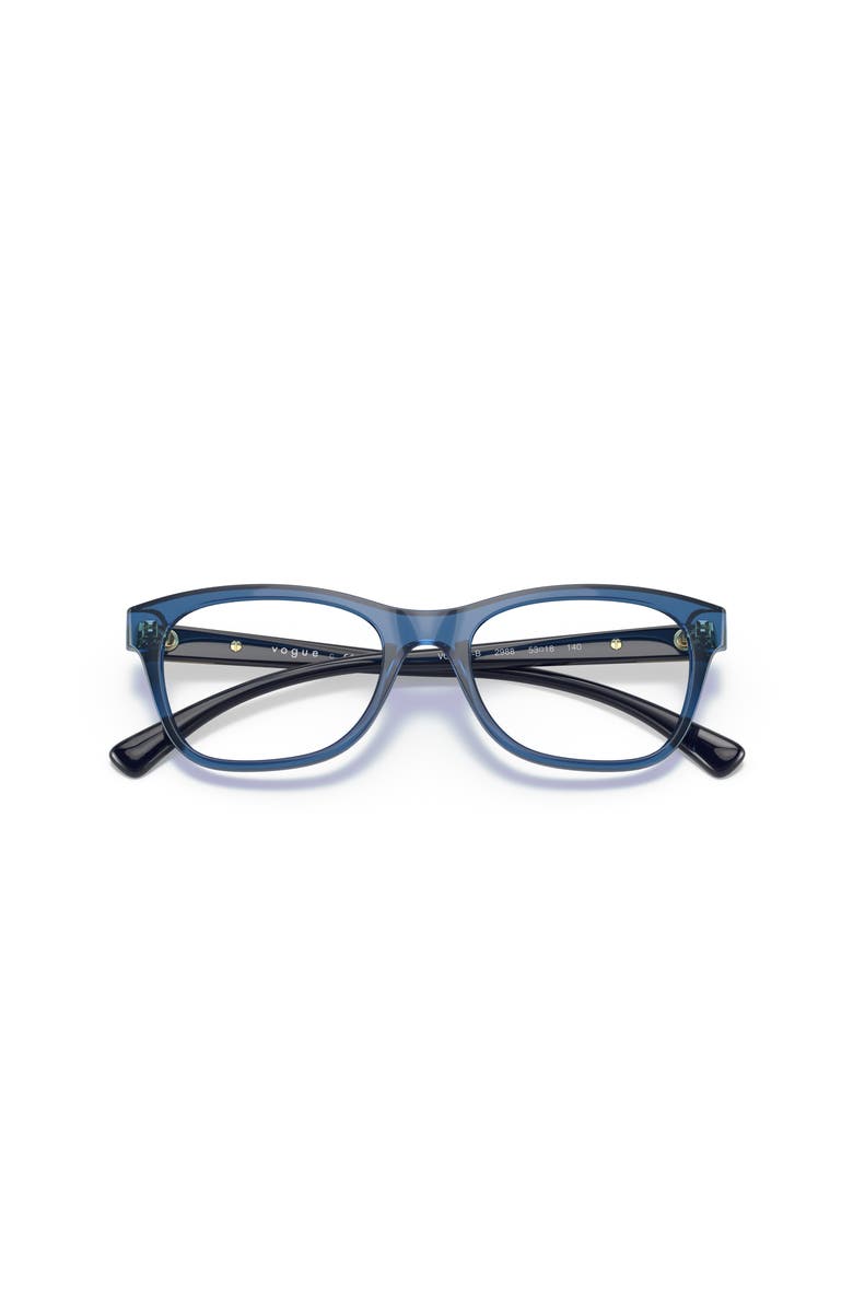 Vogue Eyewear 53mm Rectangle optical glasses, Alternate, color, Blue