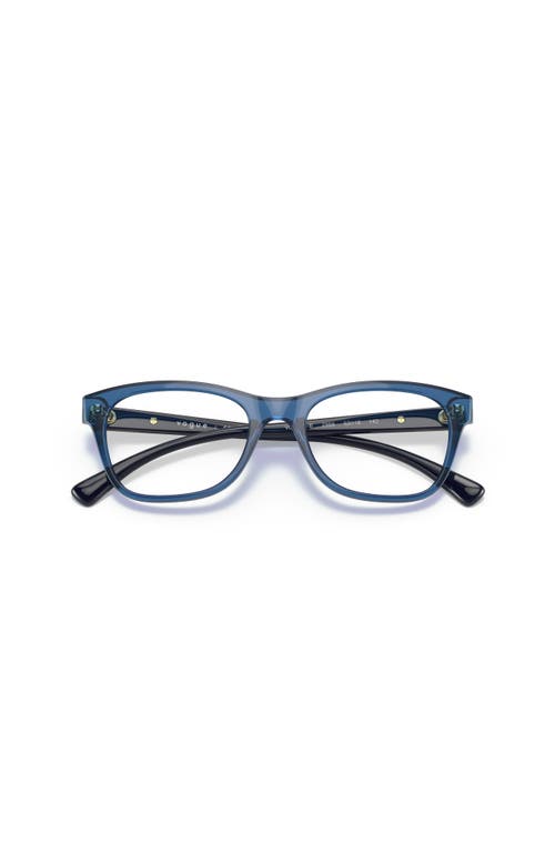 Vogue Eyewear 53mm Rectangle Optical Glasses In Blue