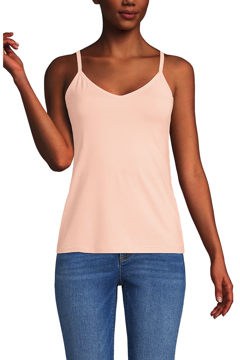 Cooling V-neck Camisole, Main, color, Soft Mineral Blush