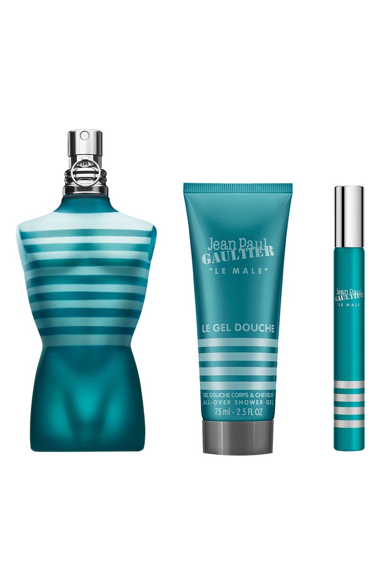 Jean Paul Gaultier Le Male Eau de Toilette 3-Piece Gift Set $192 Value, Alternate, color, 