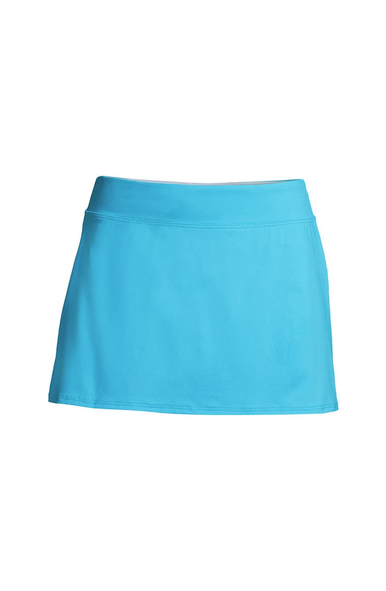 Lands' End Tummy Control Skirt Swim Bottoms, Alternate, color, Turquoise