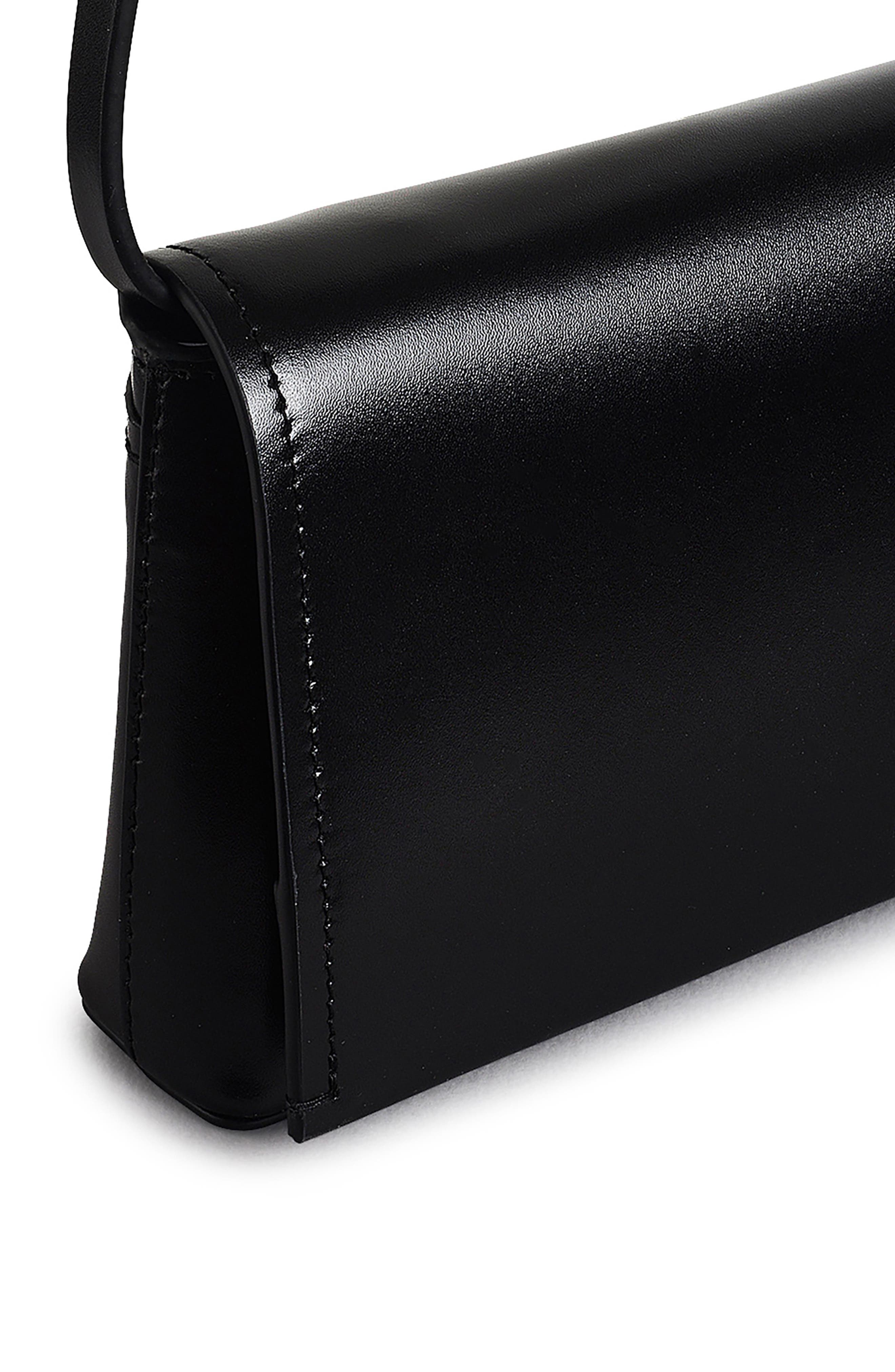 Radley Lexington Lane Small Leather Wallet-on-a-Strap Bag, Alternate, color, Black