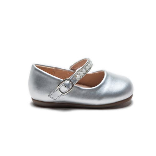 Tulleen Margot Pearl Band Flats In Metallic