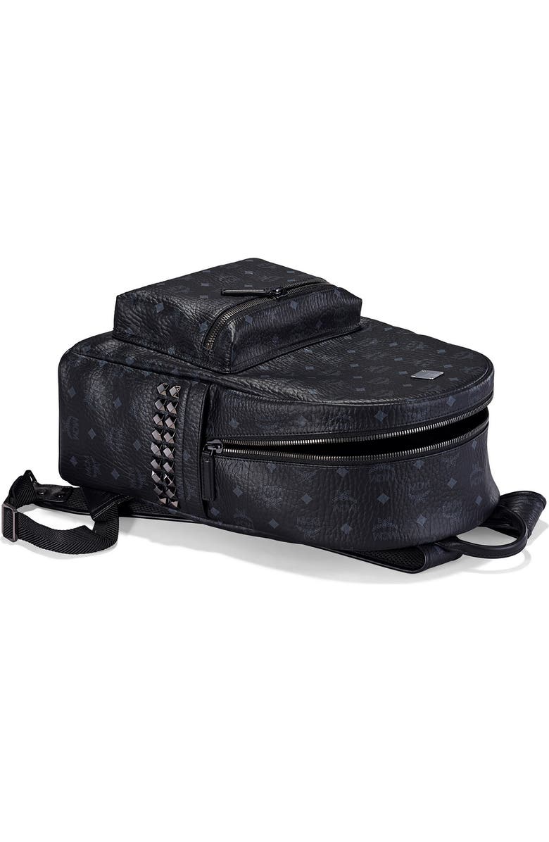 MCM Medium Stark Visetos Coated Canvas Backpack, Alternate, color,