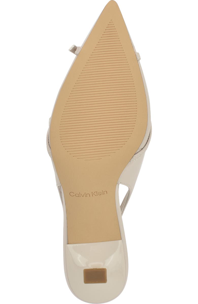 Calvin Klein Tulissa 2 Pointed Toe Slingback Pump, Alternate, color, Ivory