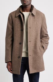 Hart Schaffner Marx Macbeth Wool Blend Single Breasted Coat