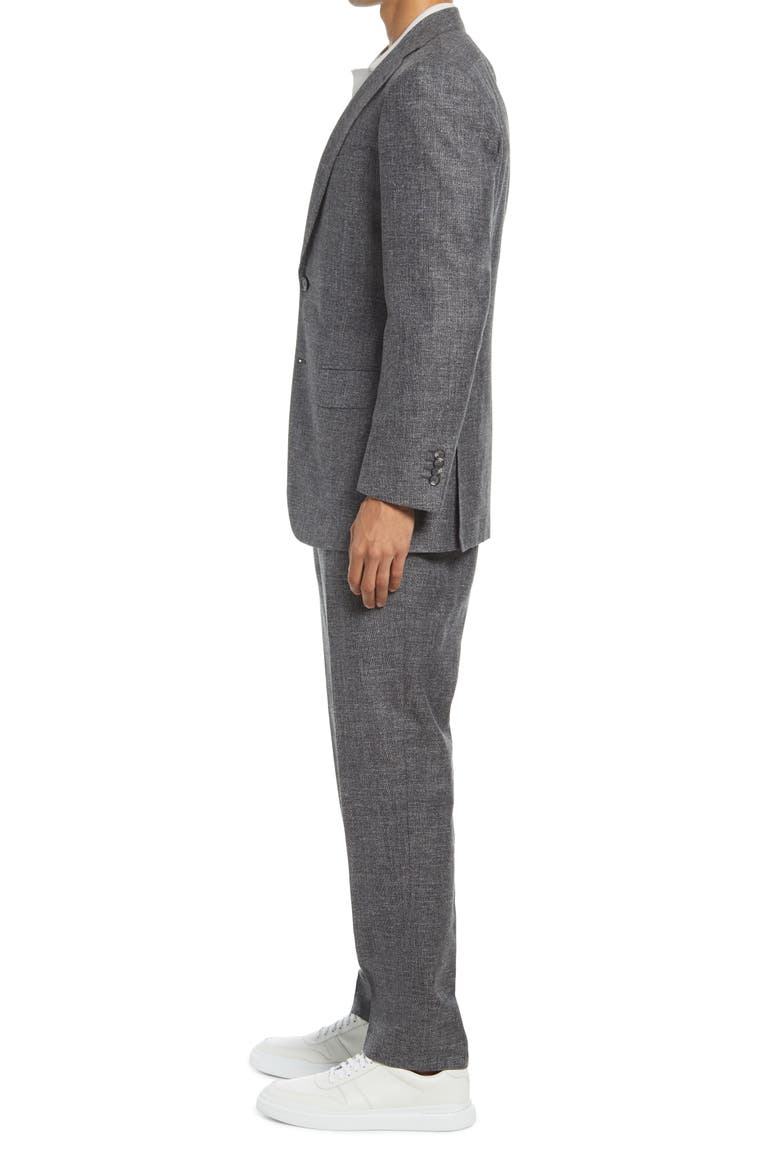 Lazio Slim Fit Wool Blend Suit, Alternate, color, DARK GREY