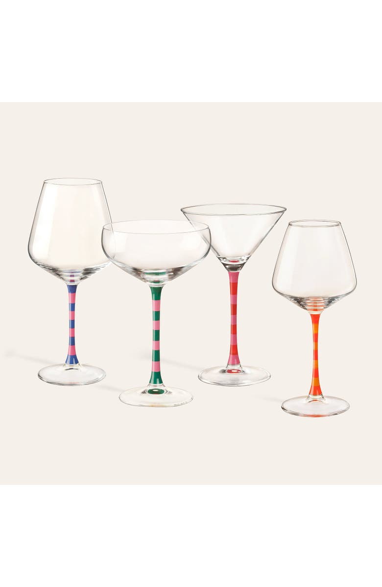 Zsa Zsa Zsu Loess Hand Painted Glass Red Wine Glass 20 Oz., Alternate, color,