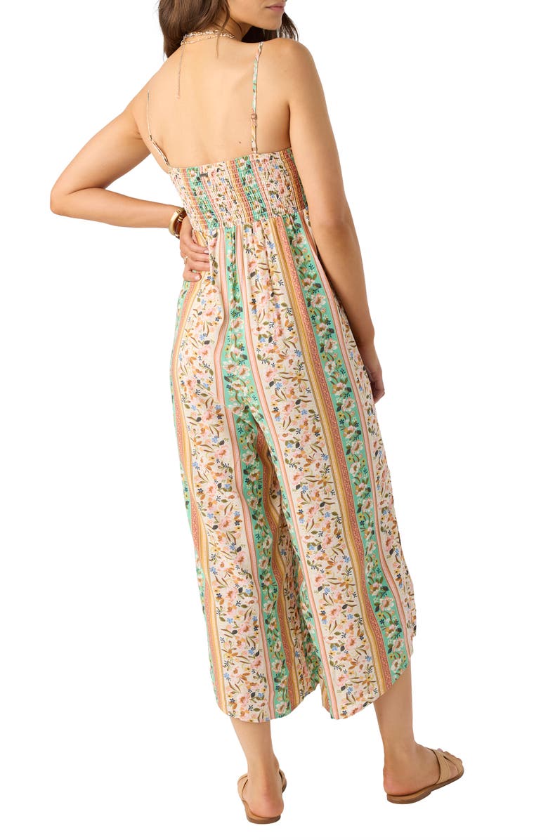 O'Neill Keiko Cora Floral Cutout Wide Leg Jumpsuit, Alternate, color, 
