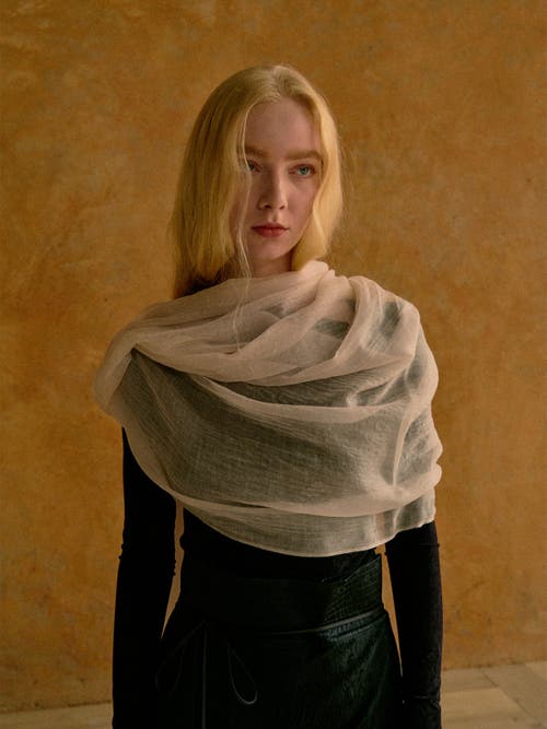 Lost Pattern Nyc "featherlight" Oversized Cashmere Scarf In Neutral