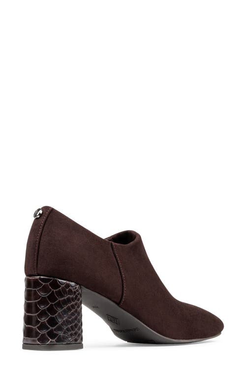 Donald Pliner Pleeze Block Heel Bootie In Burgundy