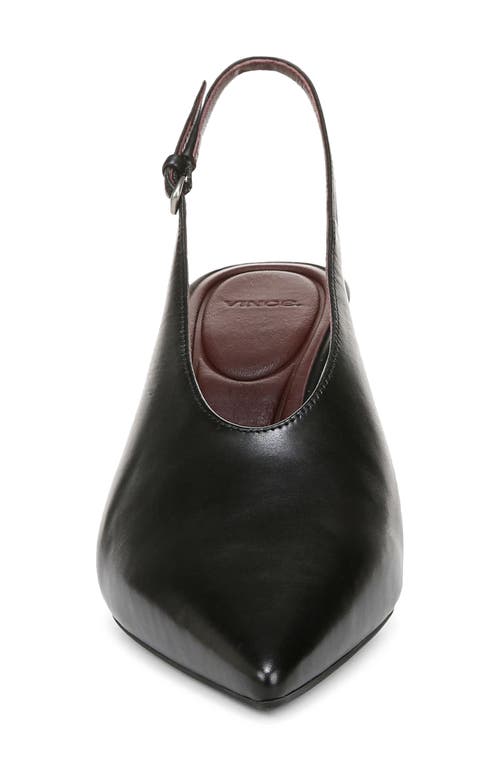 Vince Devi Slingback Pointed Toe Pump In Black