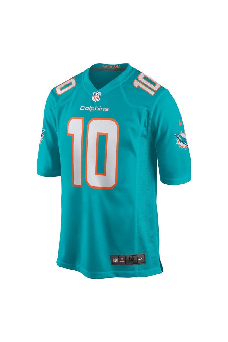 Men's Nike Tyreek Hill Aqua Miami Dolphins Game Jersey, Alternate, color, Aqua
